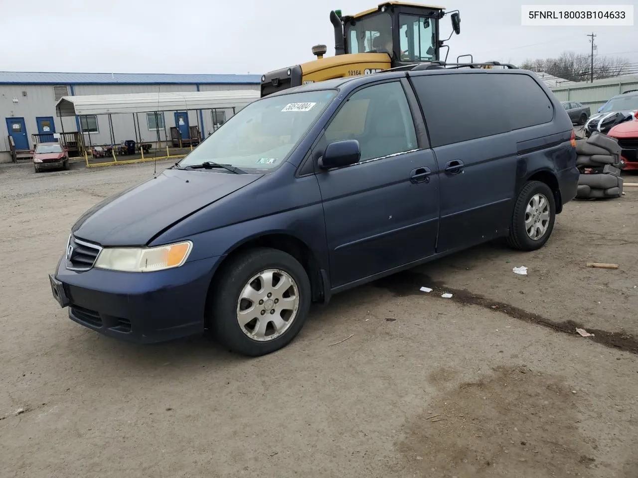 2003 Honda Odyssey Exl VIN: 5FNRL18003B104633 Lot: 50514804