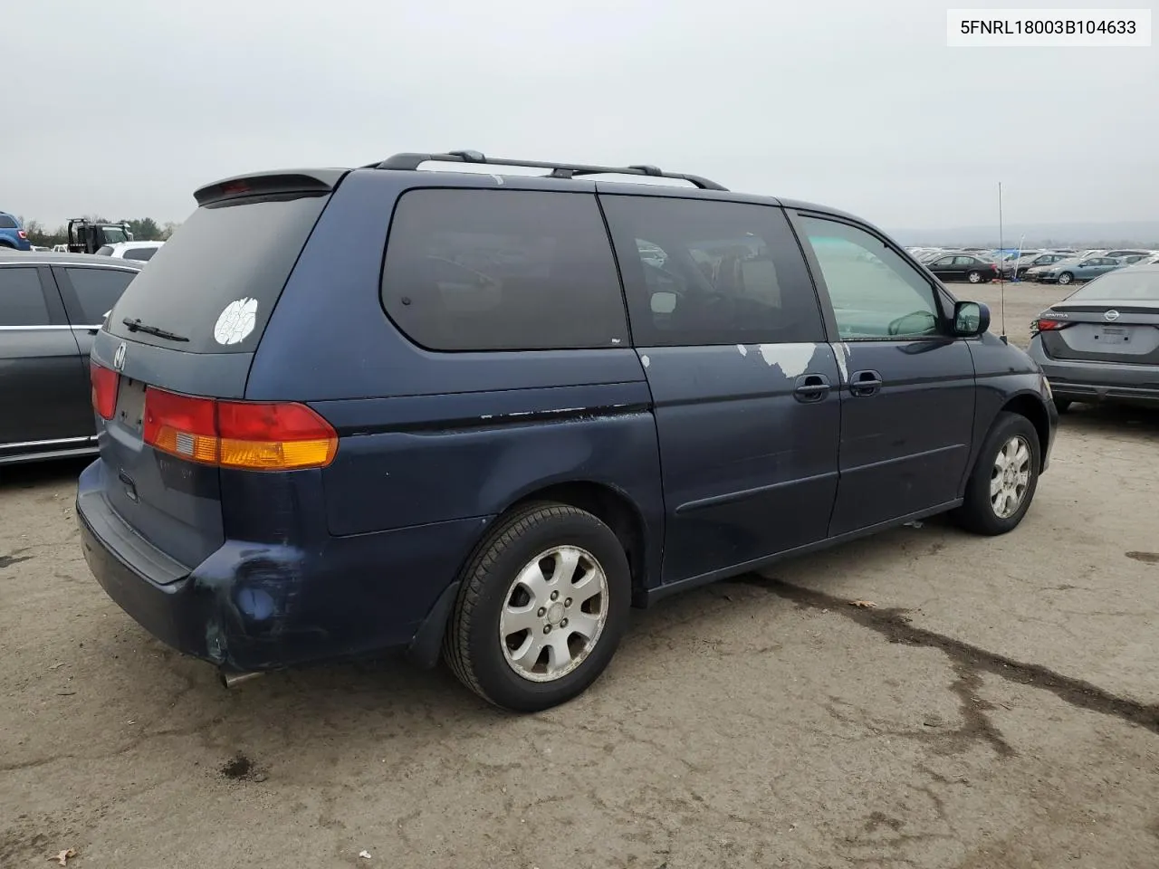 2003 Honda Odyssey Exl VIN: 5FNRL18003B104633 Lot: 50514804