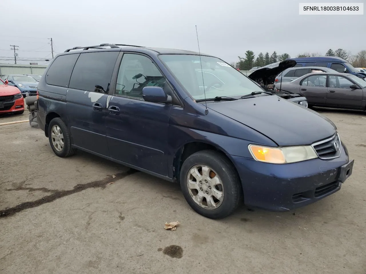 2003 Honda Odyssey Exl VIN: 5FNRL18003B104633 Lot: 50514804