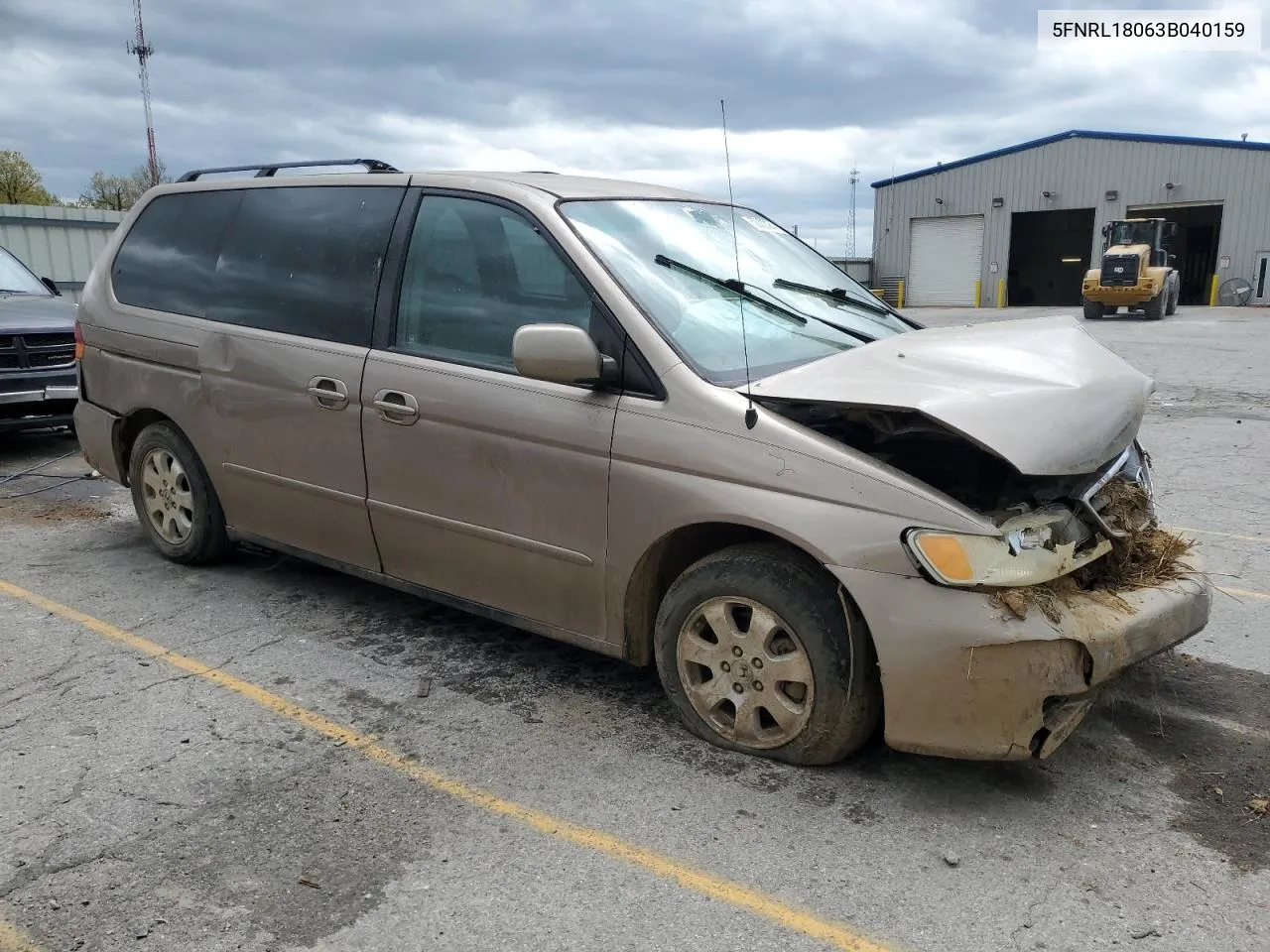 2003 Honda Odyssey Exl VIN: 5FNRL18063B040159 Lot: 52002274