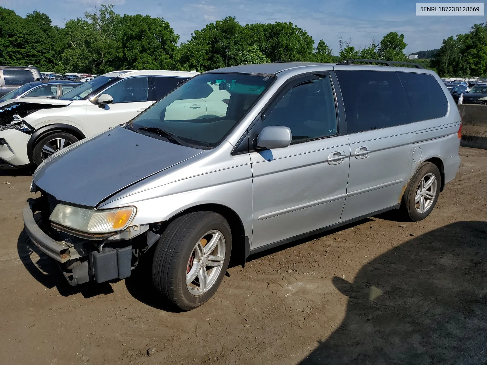 2003 Honda Odyssey Exl VIN: 5FNRL18723B128669 Lot: 57067334