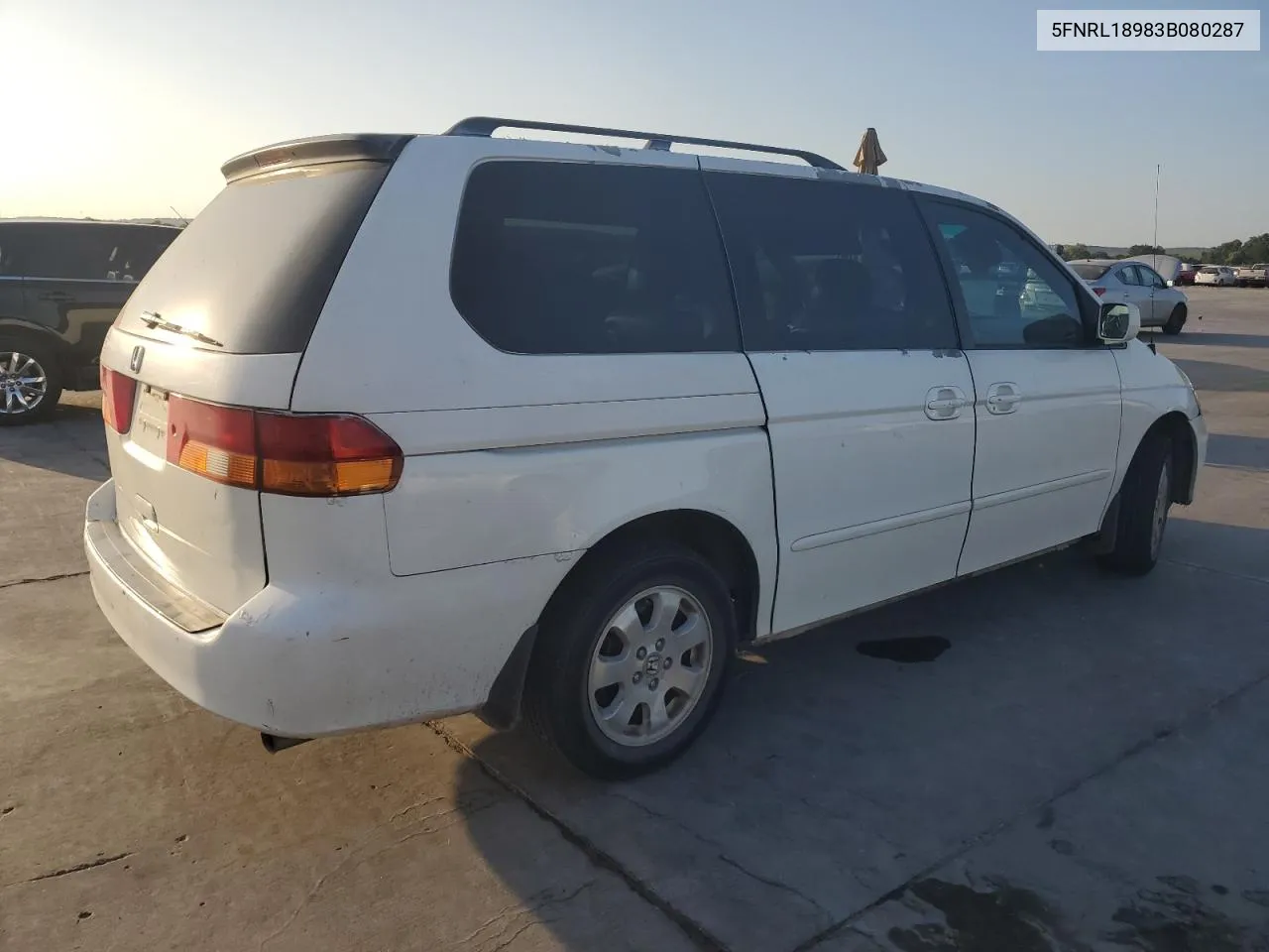 2003 Honda Odyssey Exl VIN: 5FNRL18983B080287 Lot: 61805104