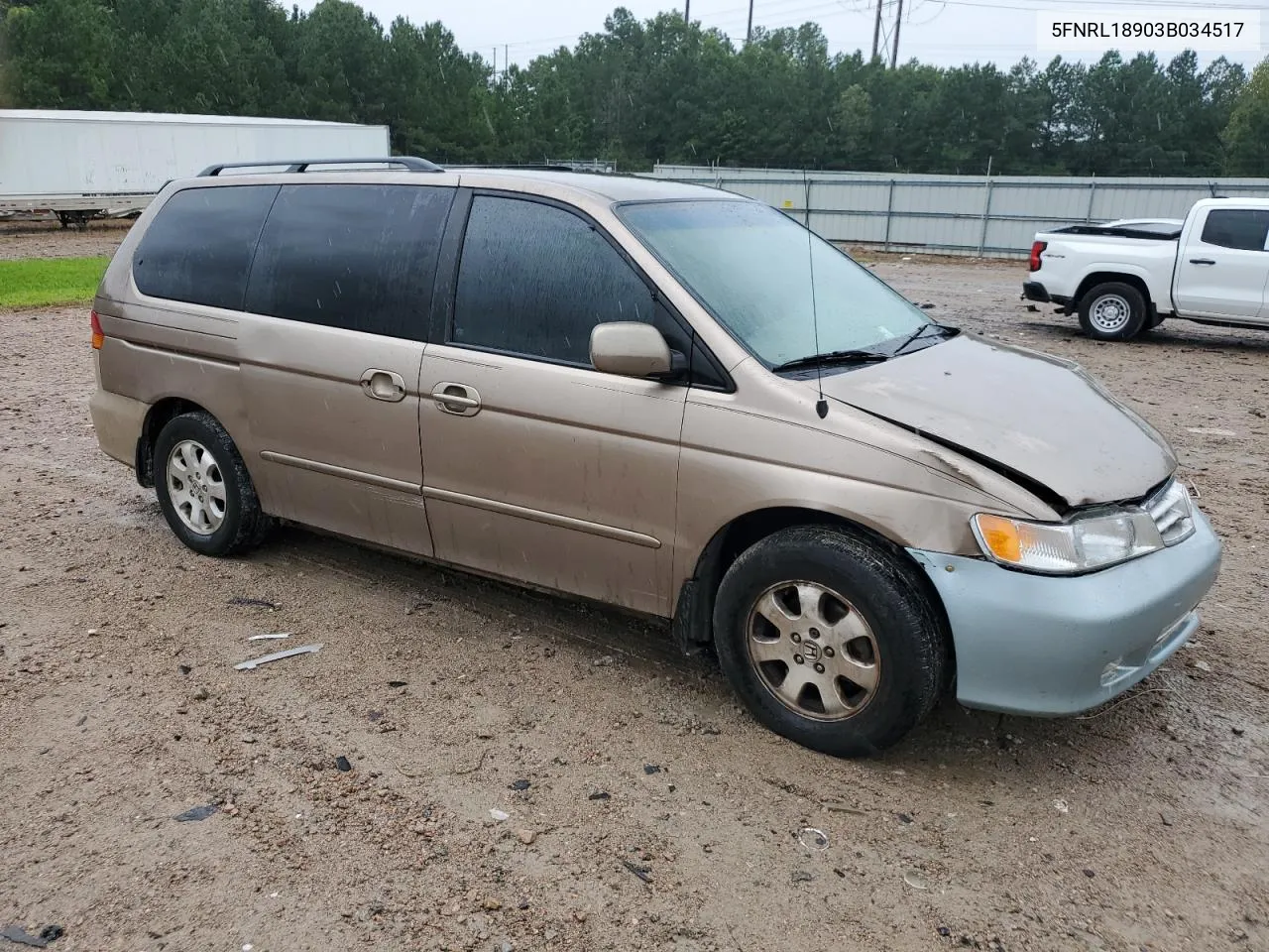 2003 Honda Odyssey Exl VIN: 5FNRL18903B034517 Lot: 66518724