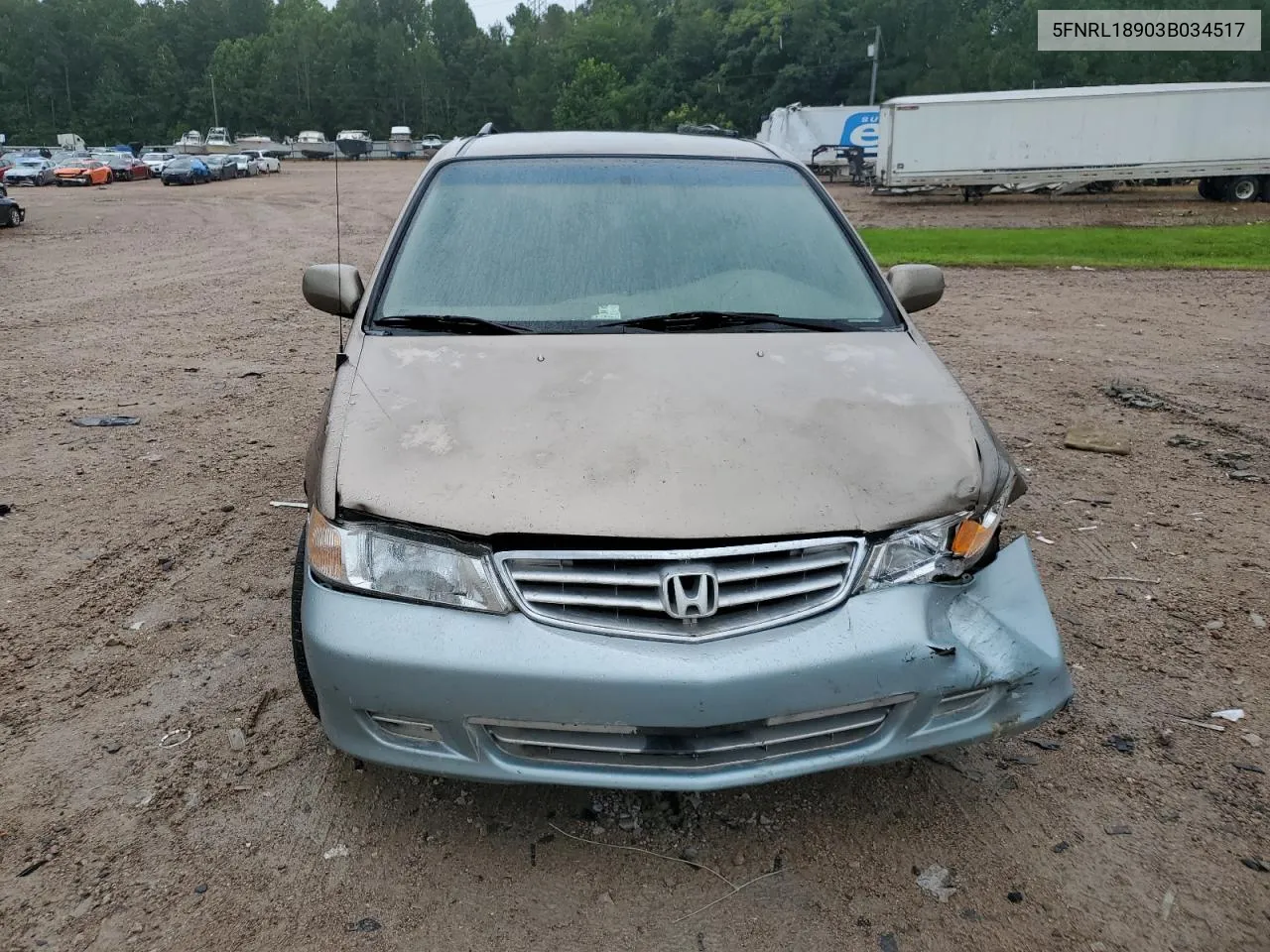 2003 Honda Odyssey Exl VIN: 5FNRL18903B034517 Lot: 66518724