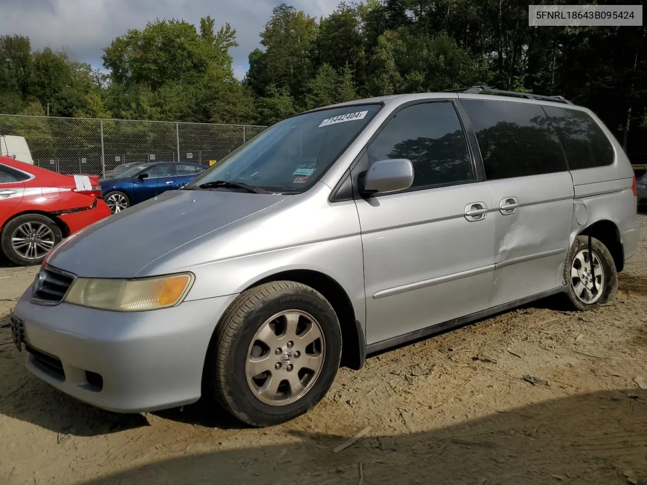 5FNRL18643B095424 2003 Honda Odyssey Ex