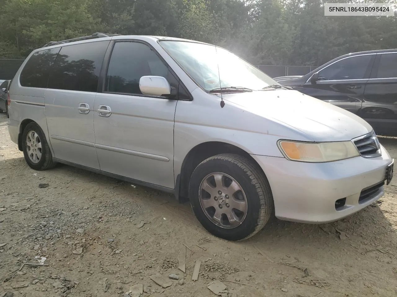 2003 Honda Odyssey Ex VIN: 5FNRL18643B095424 Lot: 71442404