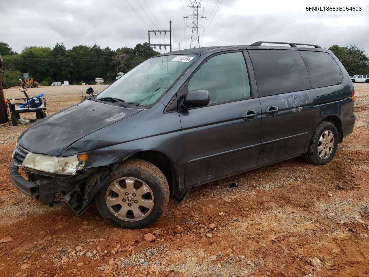 2003 Honda Odyssey Ex VIN: 5FNRL18683B054603 Lot: 71445354