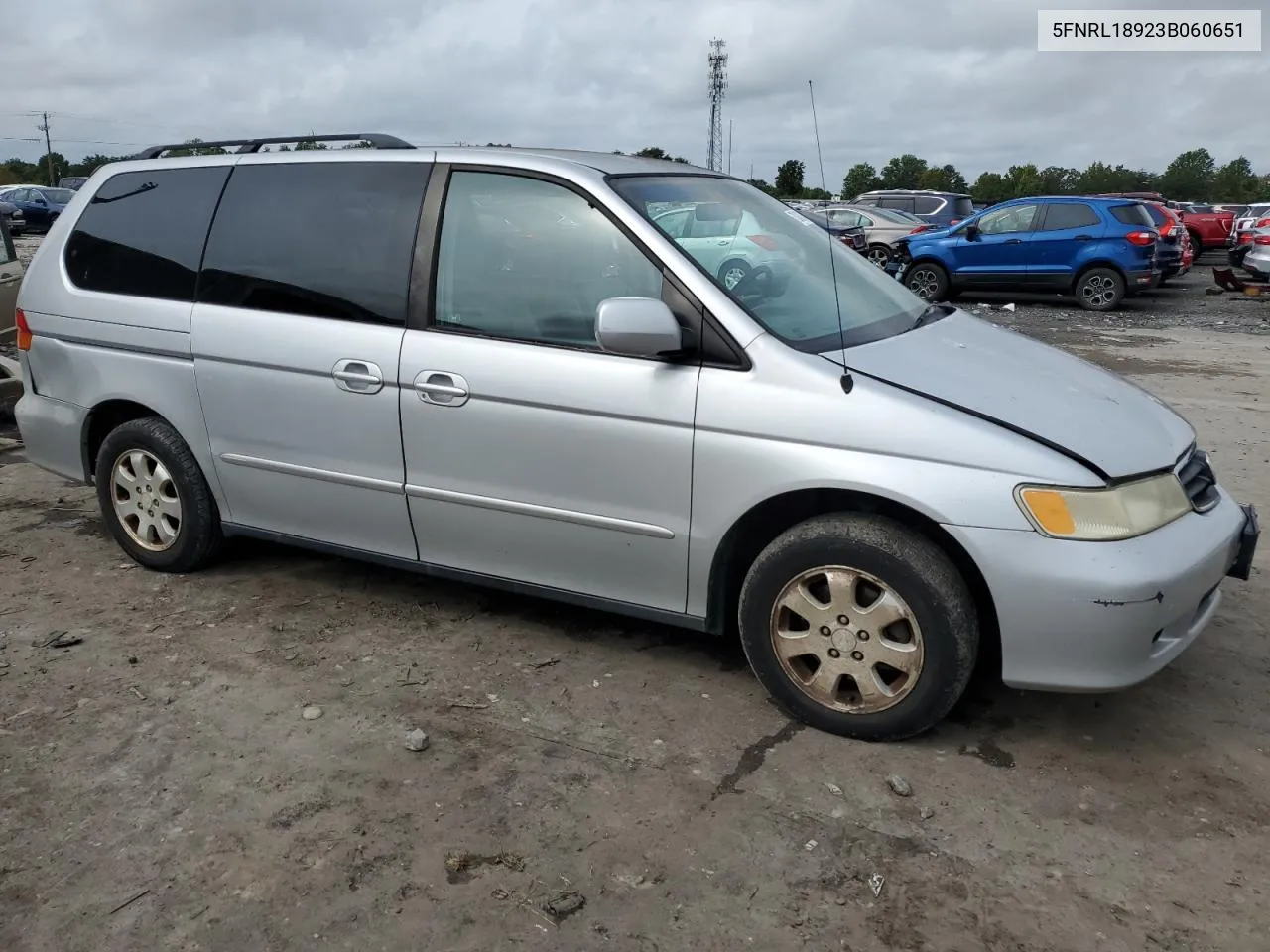 2003 Honda Odyssey Exl VIN: 5FNRL18923B060651 Lot: 73242374