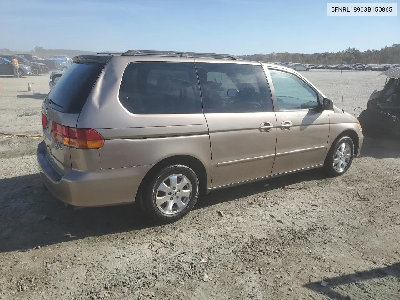 2003 Honda Odyssey Exl VIN: 5FNRL18903B150865 Lot: 77028594