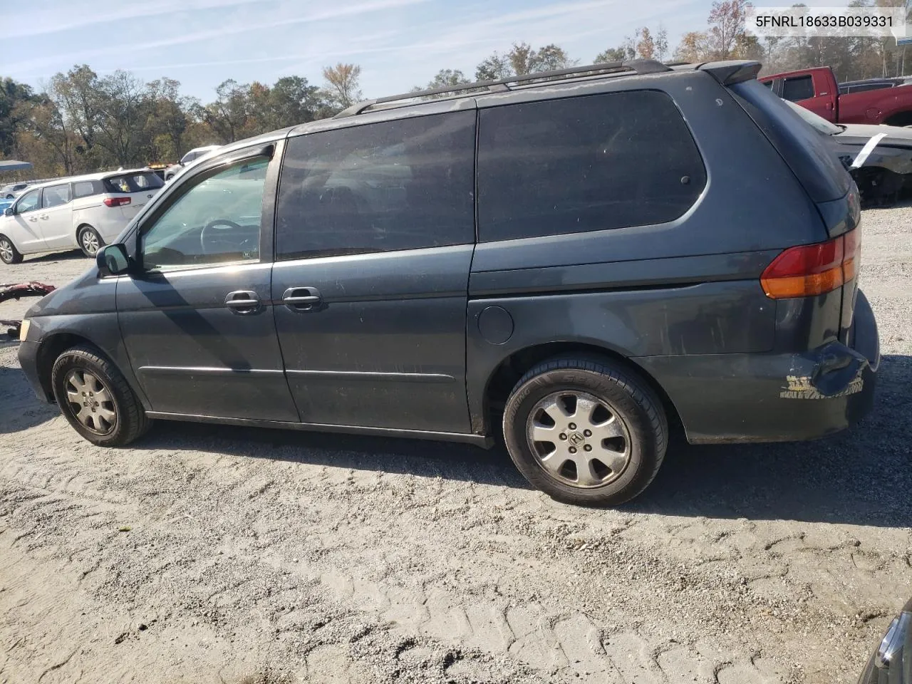 2003 Honda Odyssey Ex VIN: 5FNRL18633B039331 Lot: 77843654