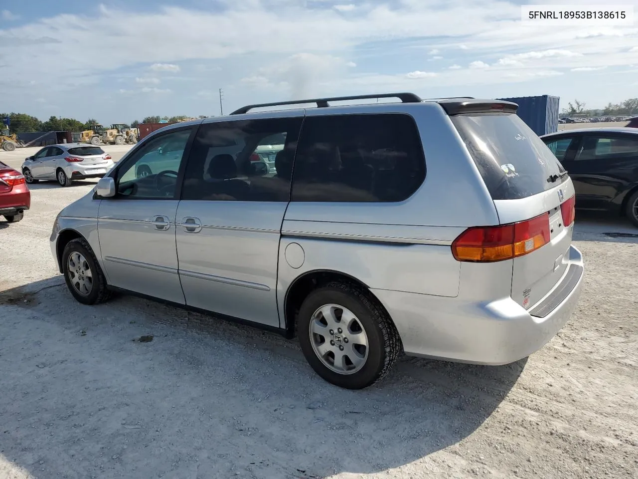 2003 Honda Odyssey Exl VIN: 5FNRL18953B138615 Lot: 77888584