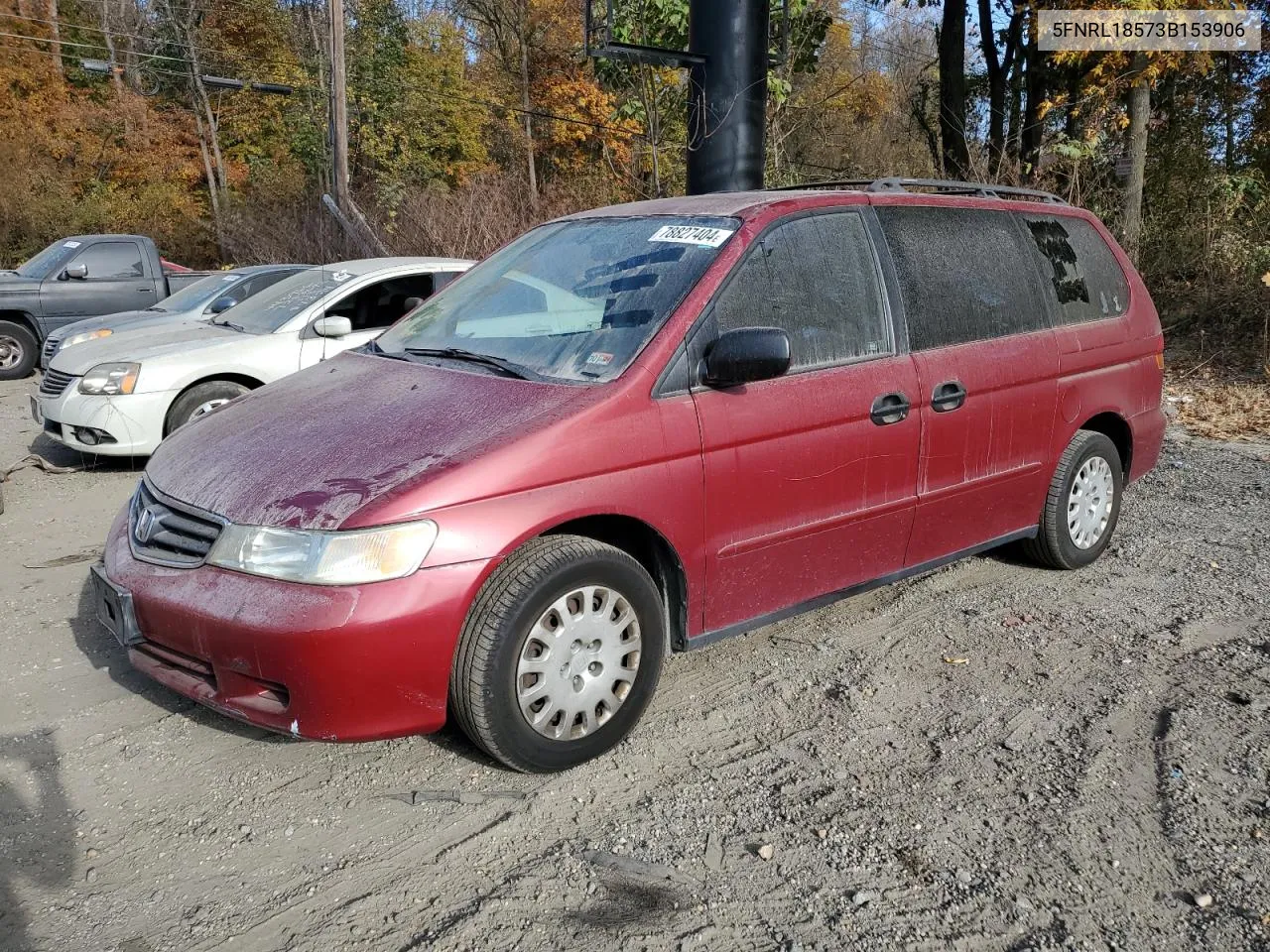 2003 Honda Odyssey Lx VIN: 5FNRL18573B153906 Lot: 78827404