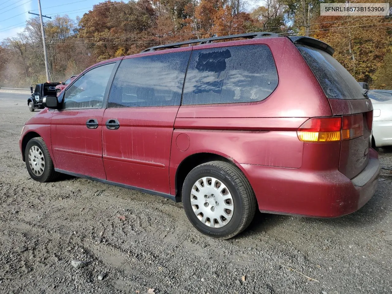 2003 Honda Odyssey Lx VIN: 5FNRL18573B153906 Lot: 78827404