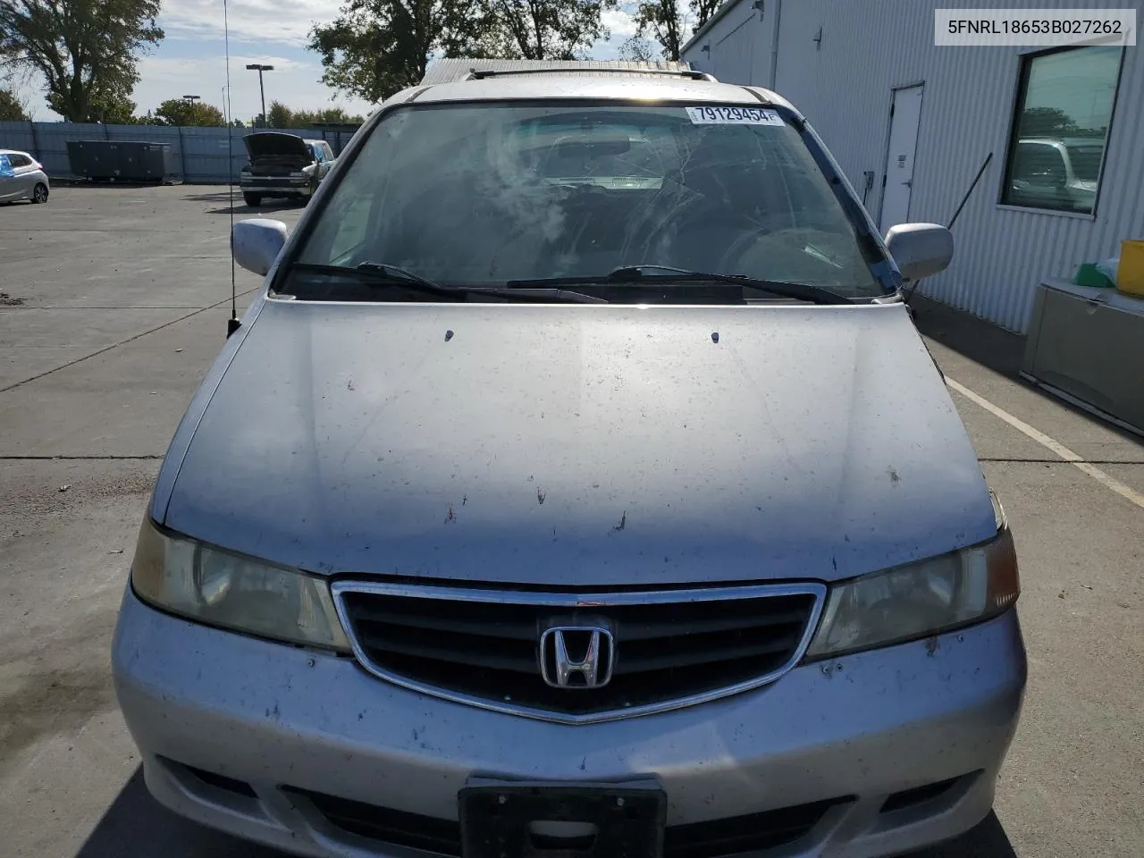 2003 Honda Odyssey Ex VIN: 5FNRL18653B027262 Lot: 79129454