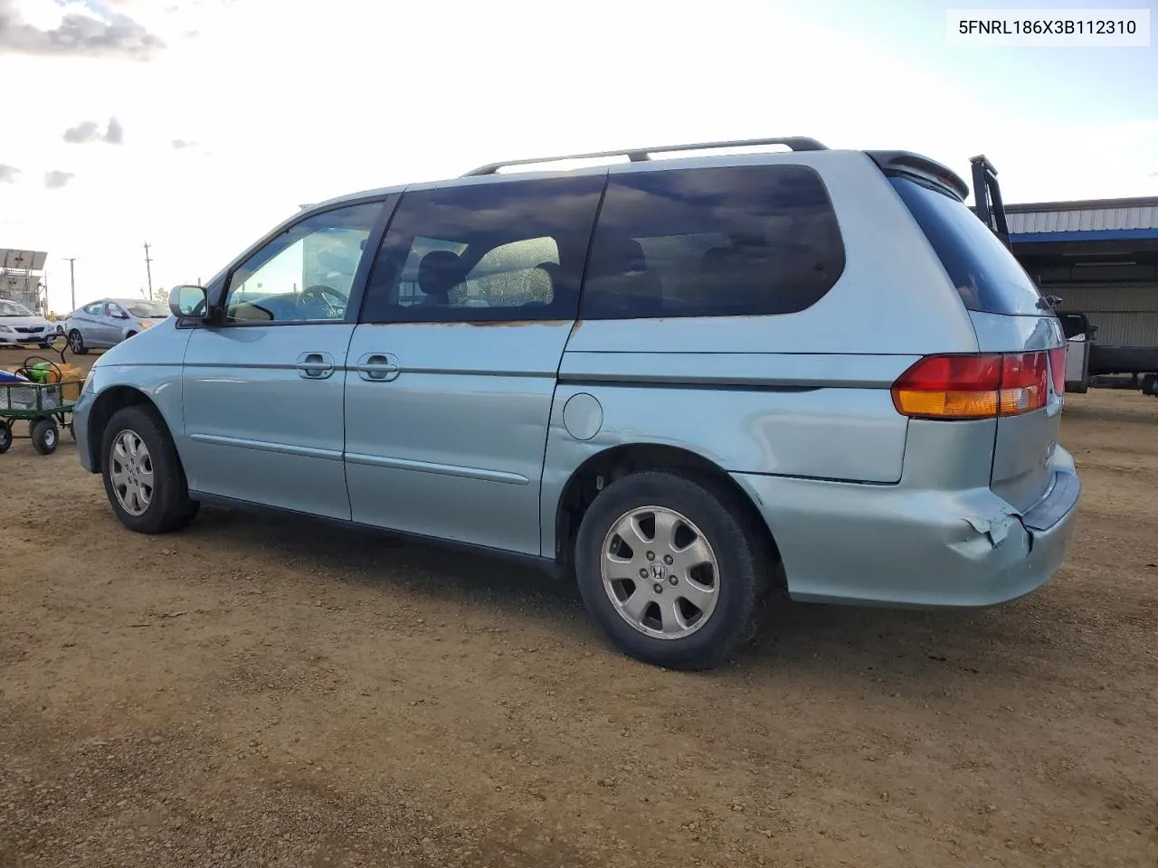 2003 Honda Odyssey Ex VIN: 5FNRL186X3B112310 Lot: 79808324