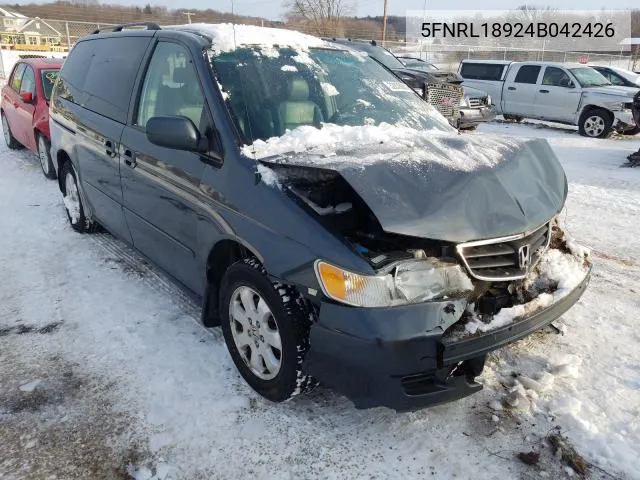 2004 Honda Odyssey Exl VIN: 5FNRL18924B042426 Lot: 32835691