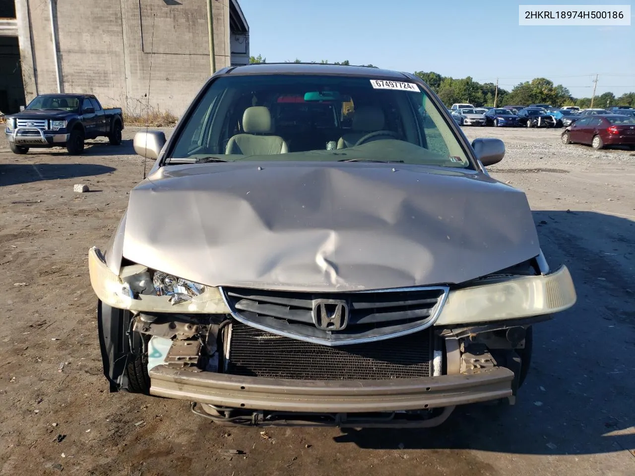 2004 Honda Odyssey Exl VIN: 2HKRL18974H500186 Lot: 67497724