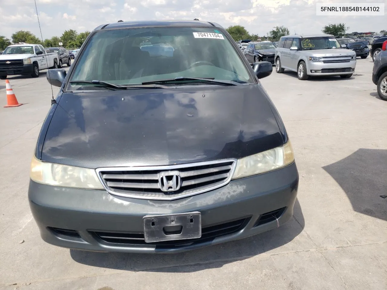 2004 Honda Odyssey Ex VIN: 5FNRL18854B144102 Lot: 70471104