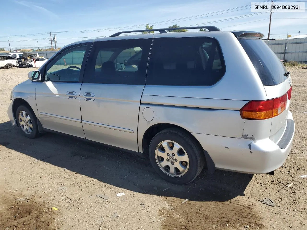 2004 Honda Odyssey Ex VIN: 5FNRL18694B082931 Lot: 72086824