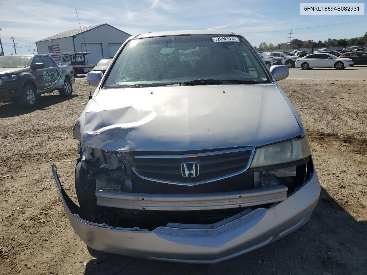 2004 Honda Odyssey Ex VIN: 5FNRL18694B082931 Lot: 72086824