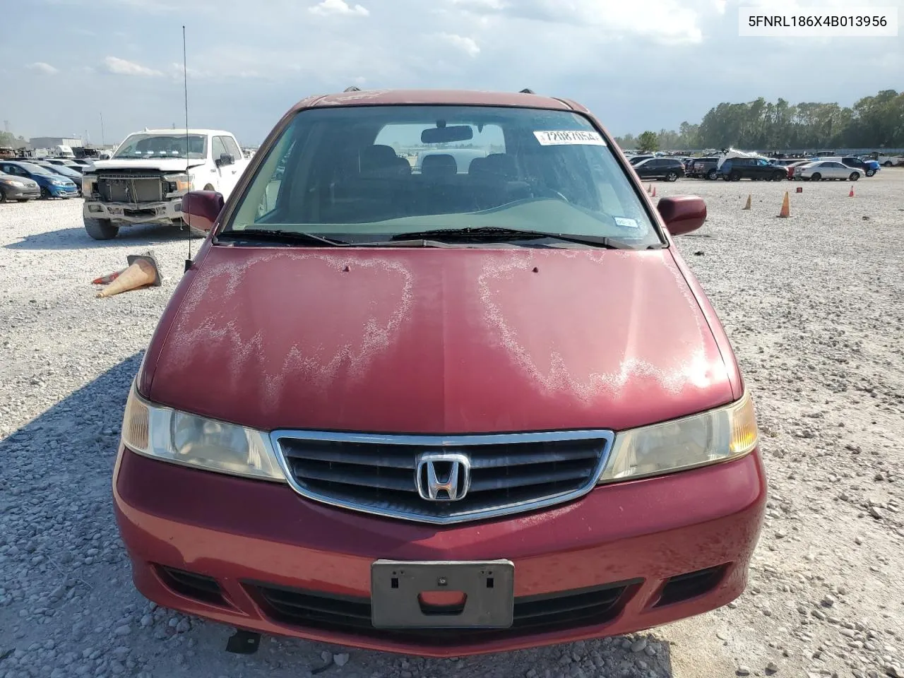 2004 Honda Odyssey Ex VIN: 5FNRL186X4B013956 Lot: 72087054