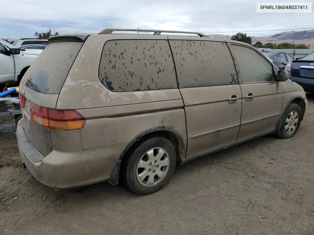 2004 Honda Odyssey Ex VIN: 5FNRL18604B037411 Lot: 72479364