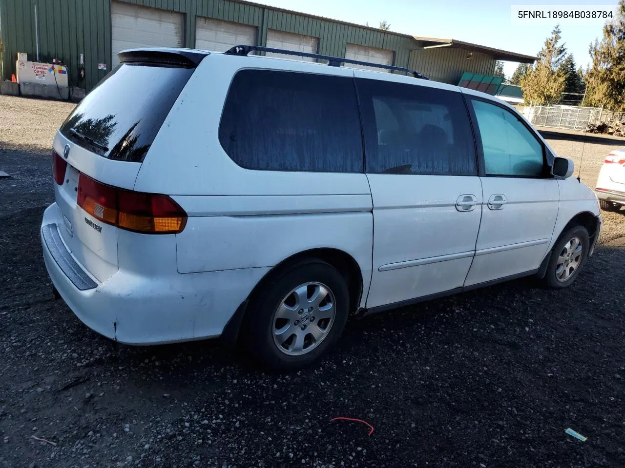 2004 Honda Odyssey Exl VIN: 5FNRL18984B038784 Lot: 74636324