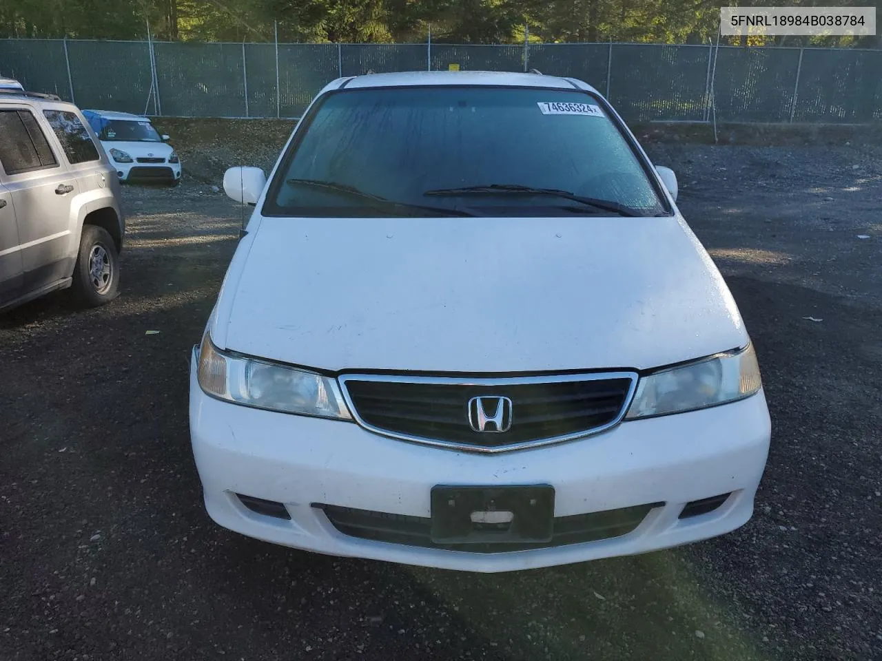 2004 Honda Odyssey Exl VIN: 5FNRL18984B038784 Lot: 74636324