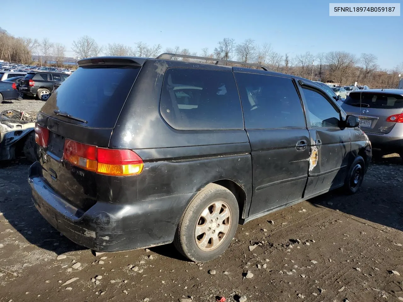 2004 Honda Odyssey Exl VIN: 5FNRL18974B059187 Lot: 76971714