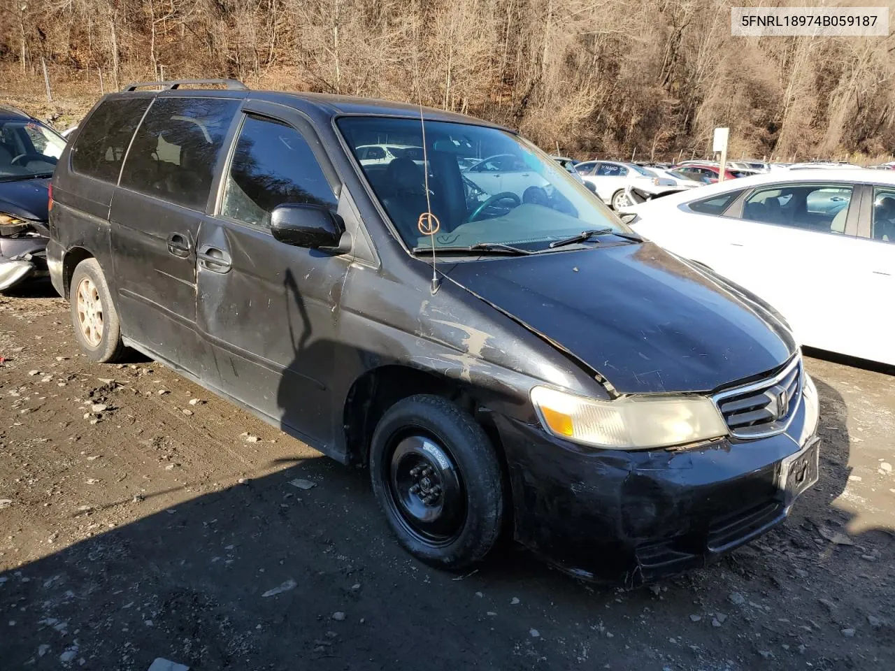 2004 Honda Odyssey Exl VIN: 5FNRL18974B059187 Lot: 76971714