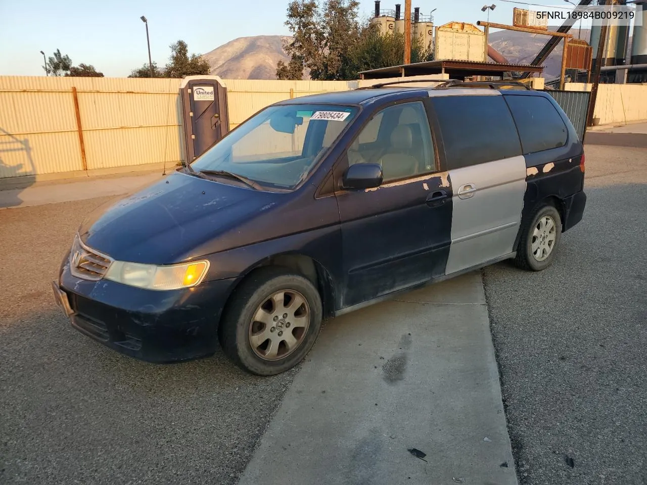 2004 Honda Odyssey Exl VIN: 5FNRL18984B009219 Lot: 79805434