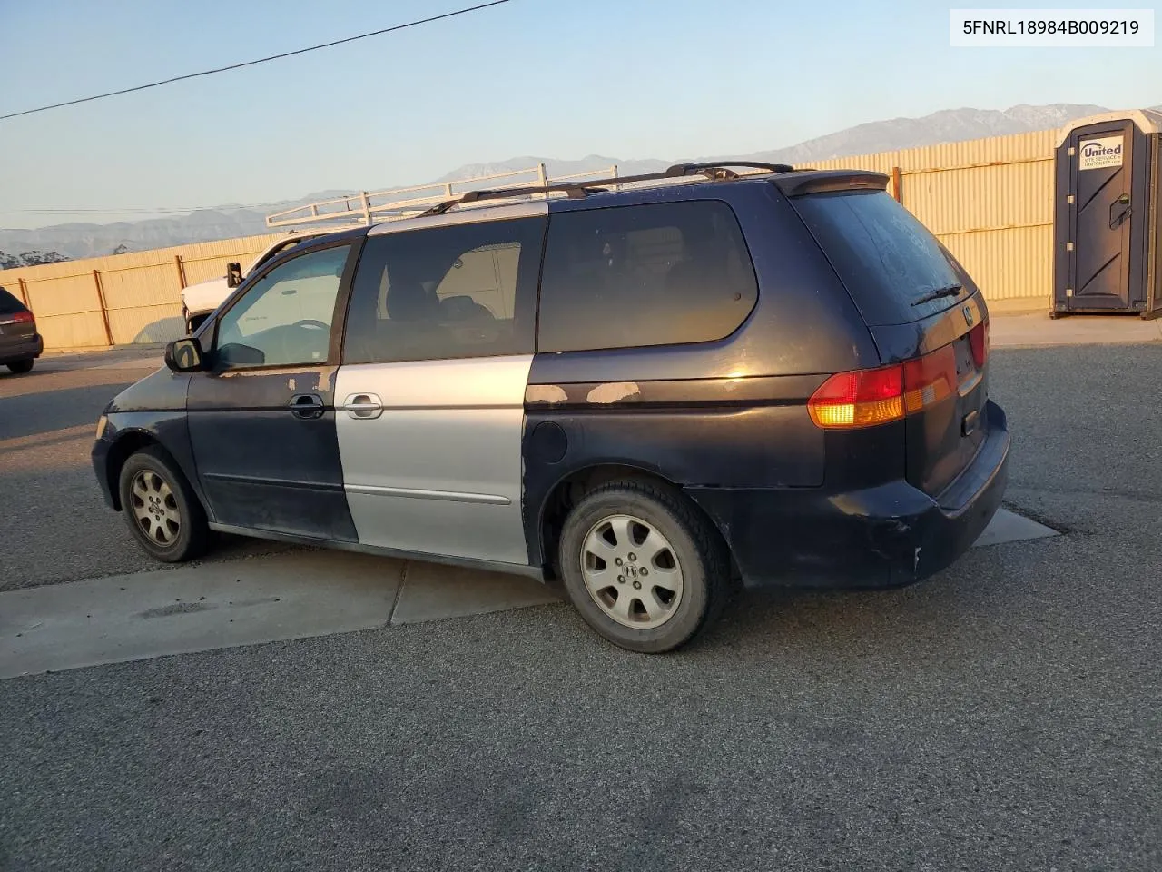 2004 Honda Odyssey Exl VIN: 5FNRL18984B009219 Lot: 79805434