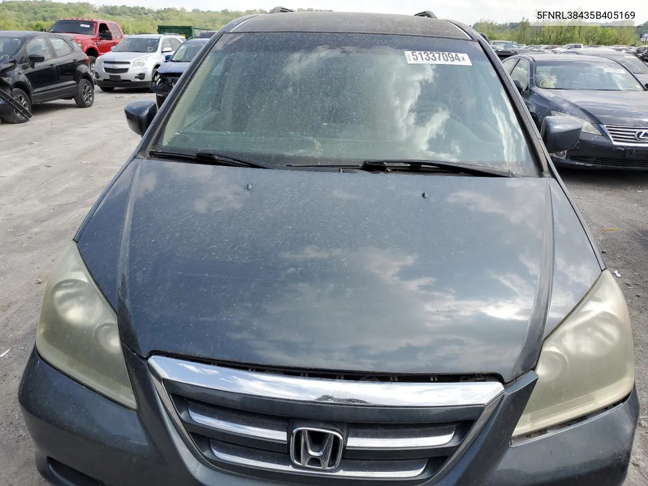 5FNRL38435B405169 2005 Honda Odyssey Ex