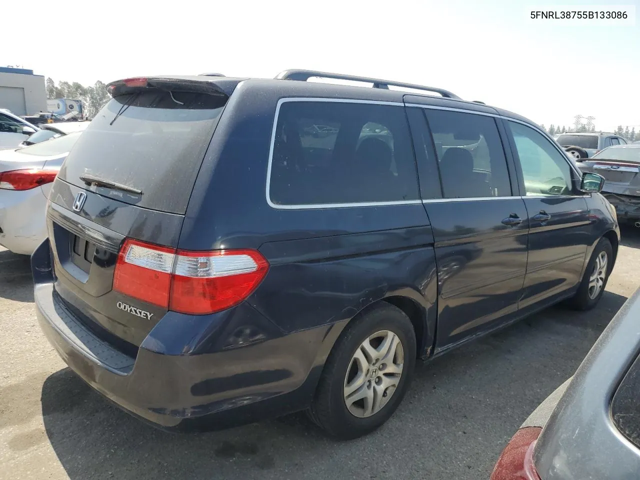 5FNRL38755B133086 2005 Honda Odyssey Exl