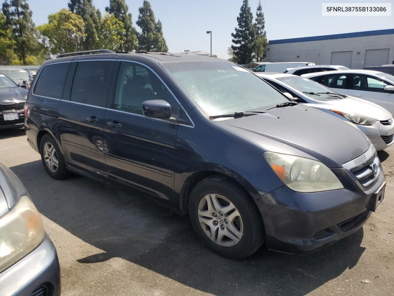 2005 Honda Odyssey Exl VIN: 5FNRL38755B133086 Lot: 58116604