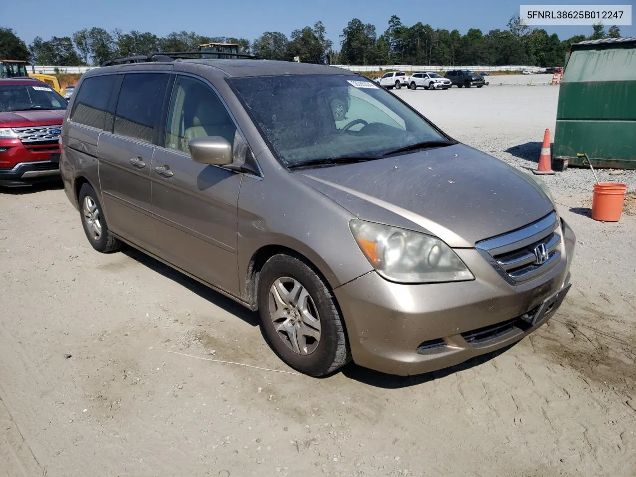 5FNRL38625B012247 2005 Honda Odyssey Exl