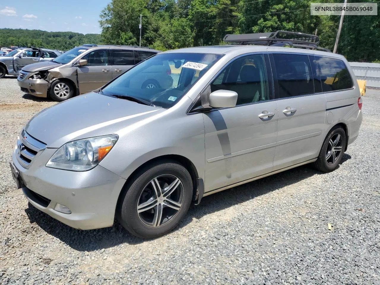 2005 Honda Odyssey Touring VIN: 5FNRL38845B069048 Lot: 58474394