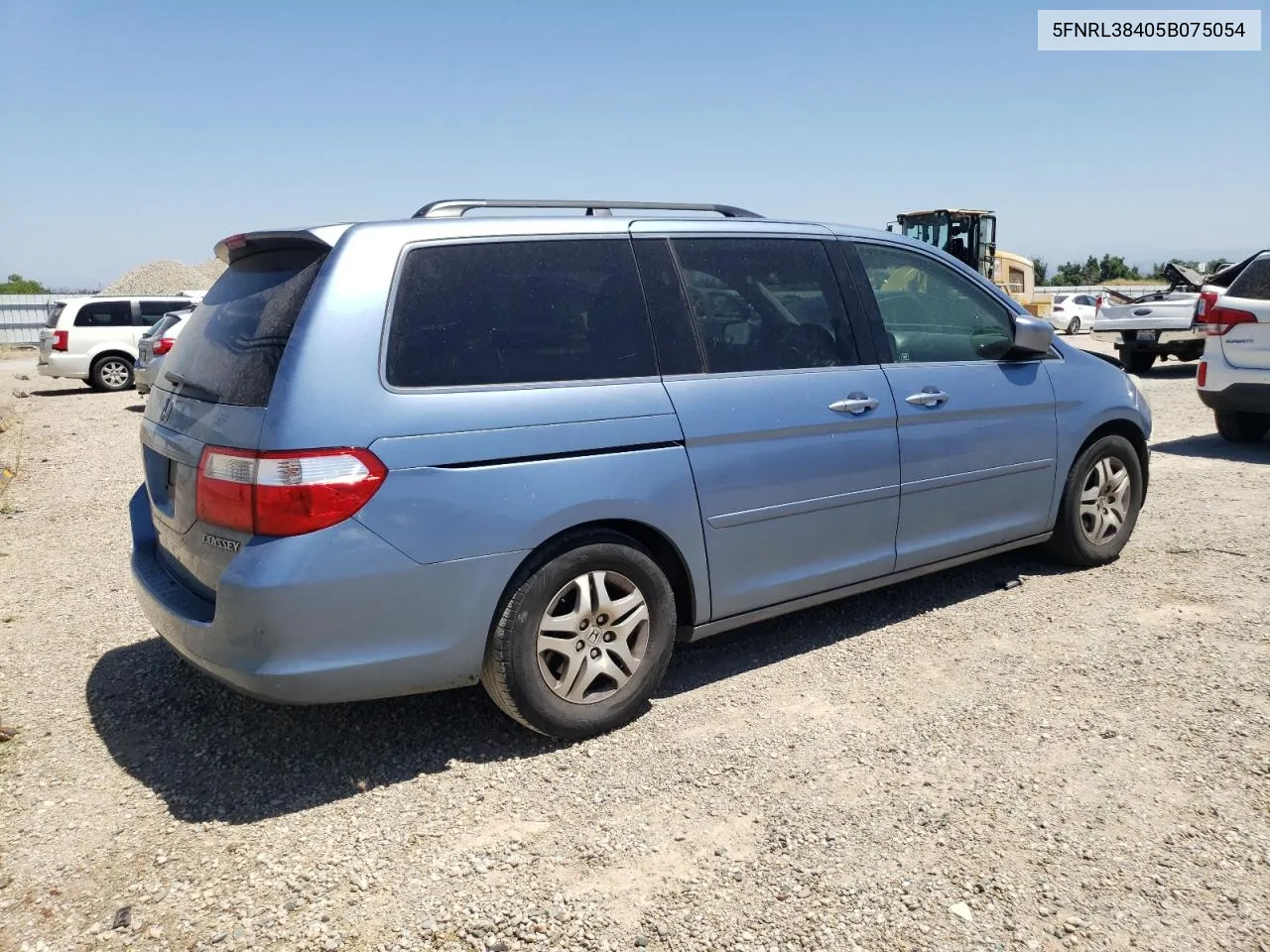 2005 Honda Odyssey Ex VIN: 5FNRL38405B075054 Lot: 58927224