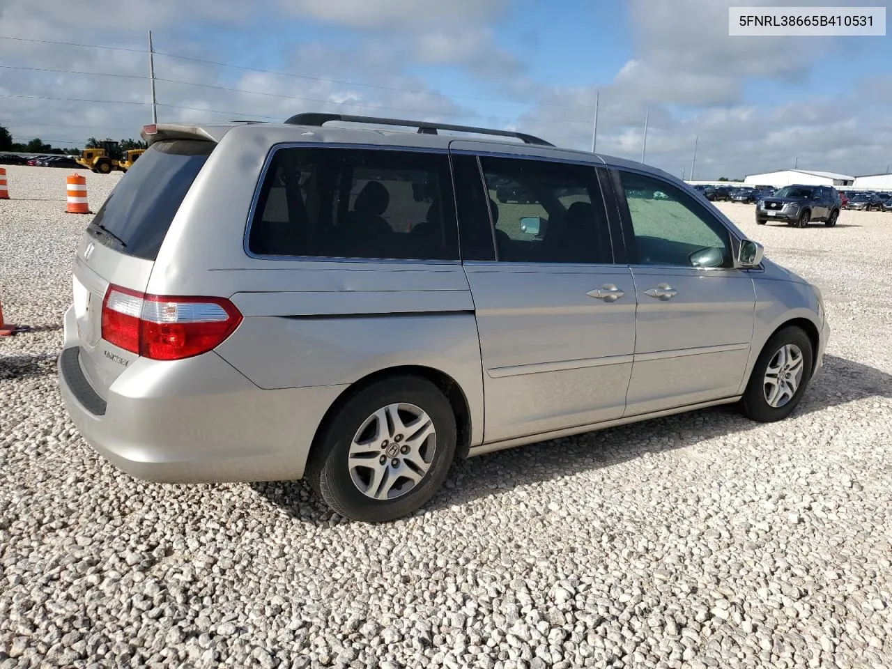 2005 Honda Odyssey Exl VIN: 5FNRL38665B410531 Lot: 60017724