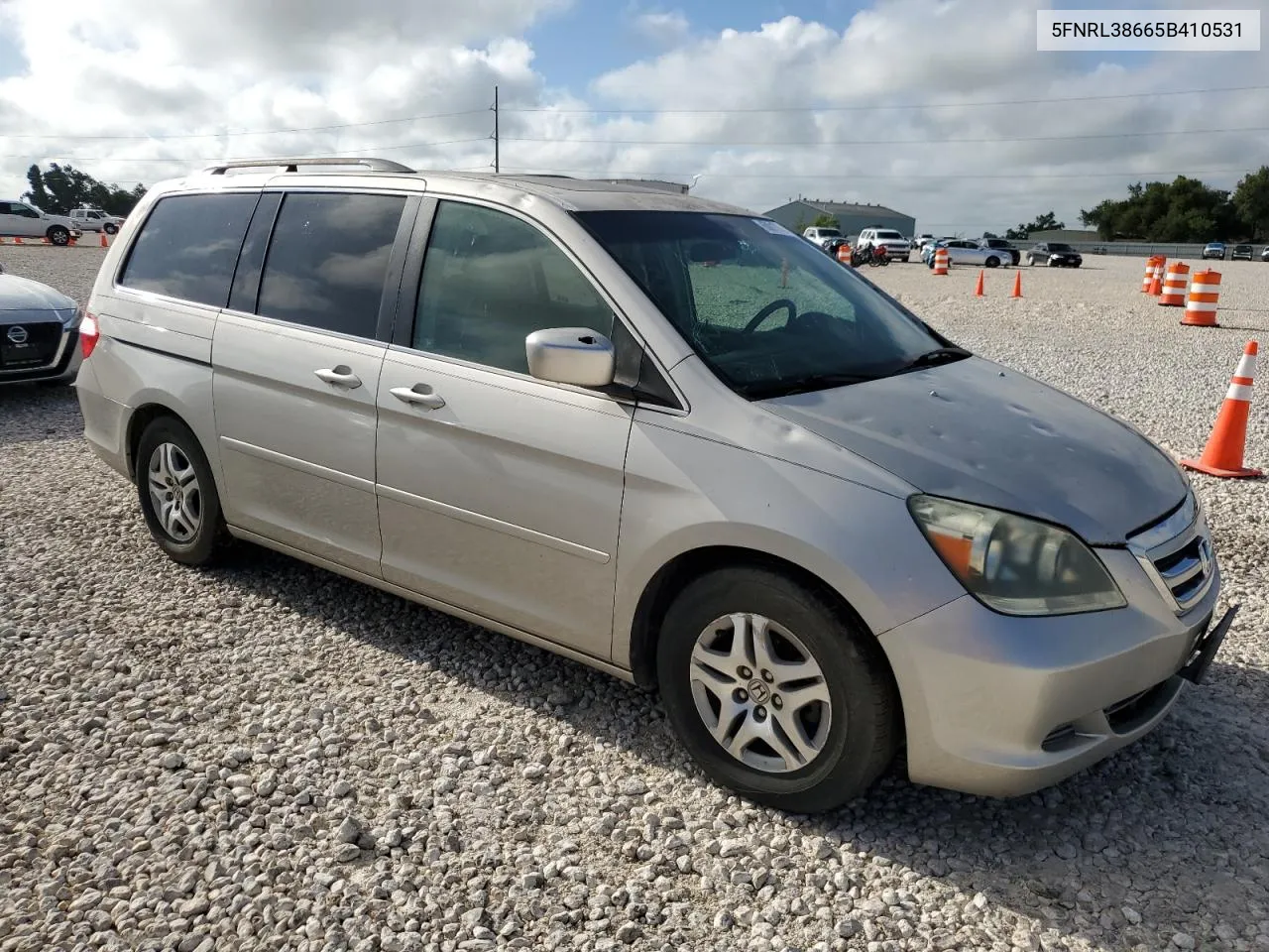 2005 Honda Odyssey Exl VIN: 5FNRL38665B410531 Lot: 60017724