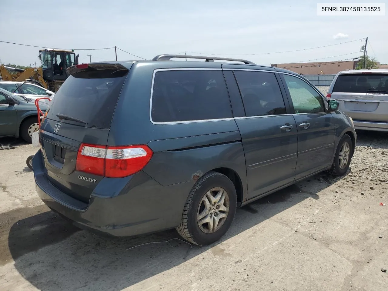 2005 Honda Odyssey Exl VIN: 5FNRL38745B135525 Lot: 60858864