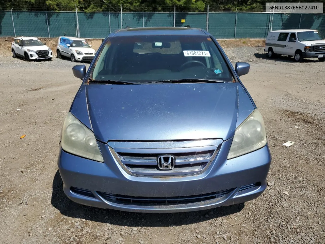 5FNRL38765B027410 2005 Honda Odyssey Exl