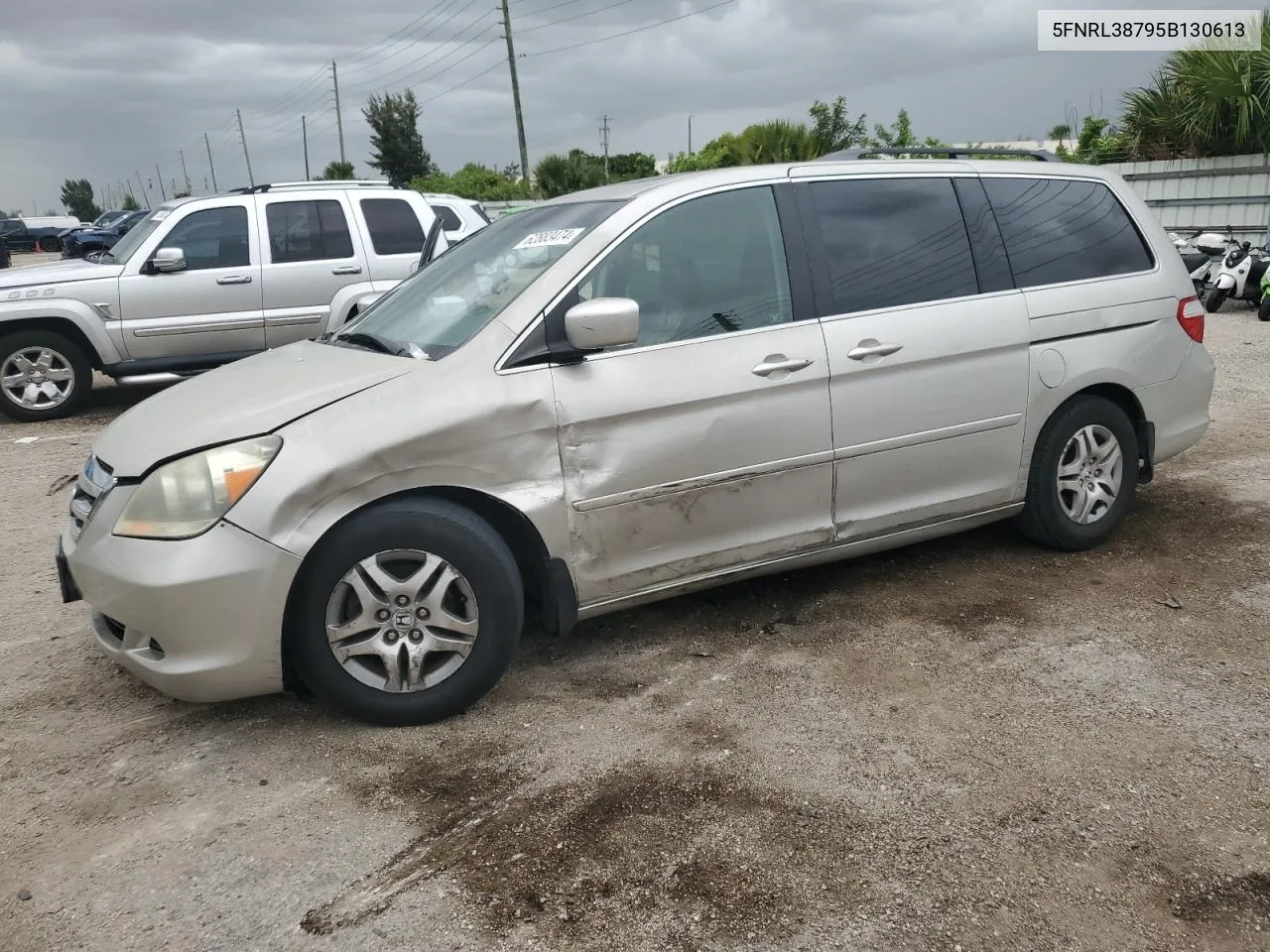 2005 Honda Odyssey Exl VIN: 5FNRL38795B130613 Lot: 62883474