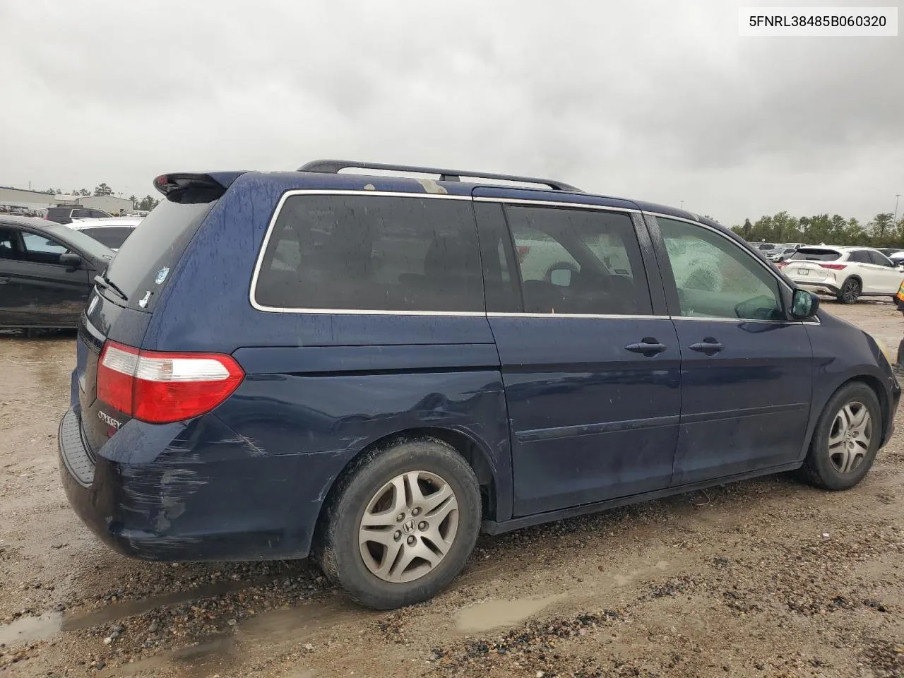 2005 Honda Odyssey Ex VIN: 5FNRL38485B060320 Lot: 64936084