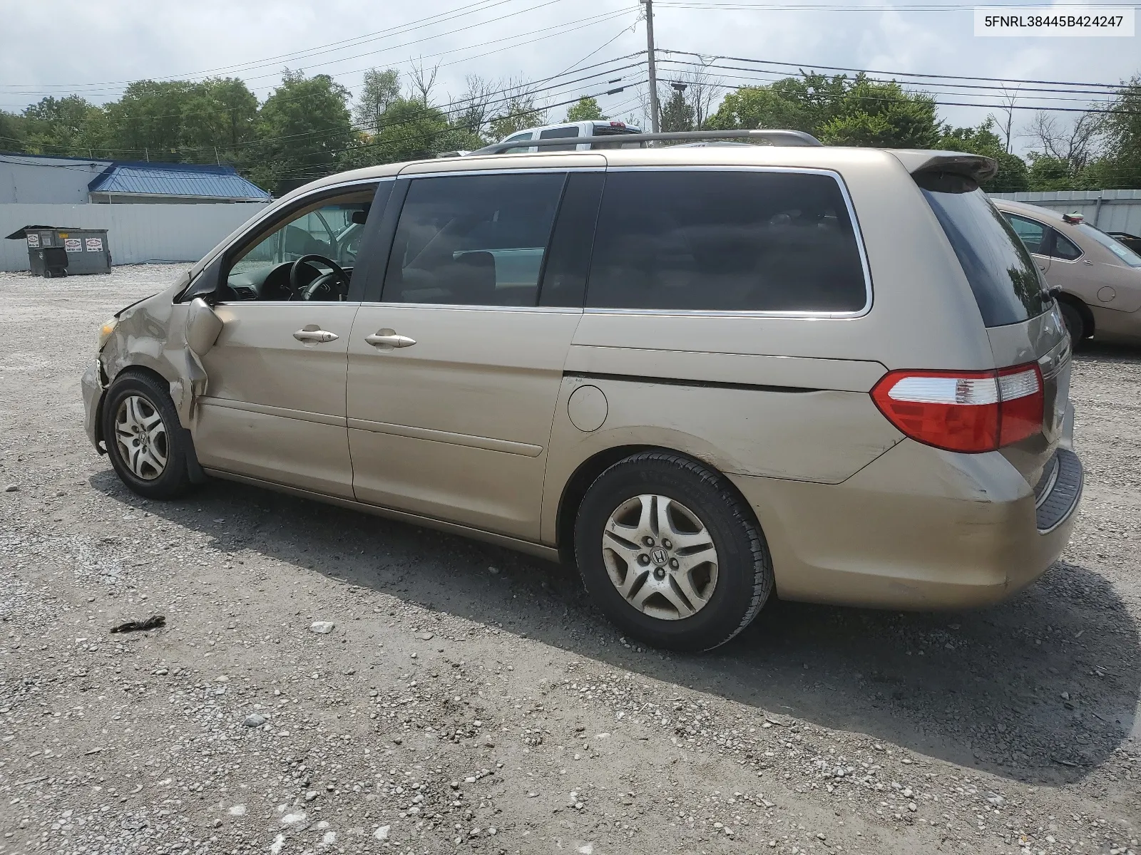 5FNRL38445B424247 2005 Honda Odyssey Ex