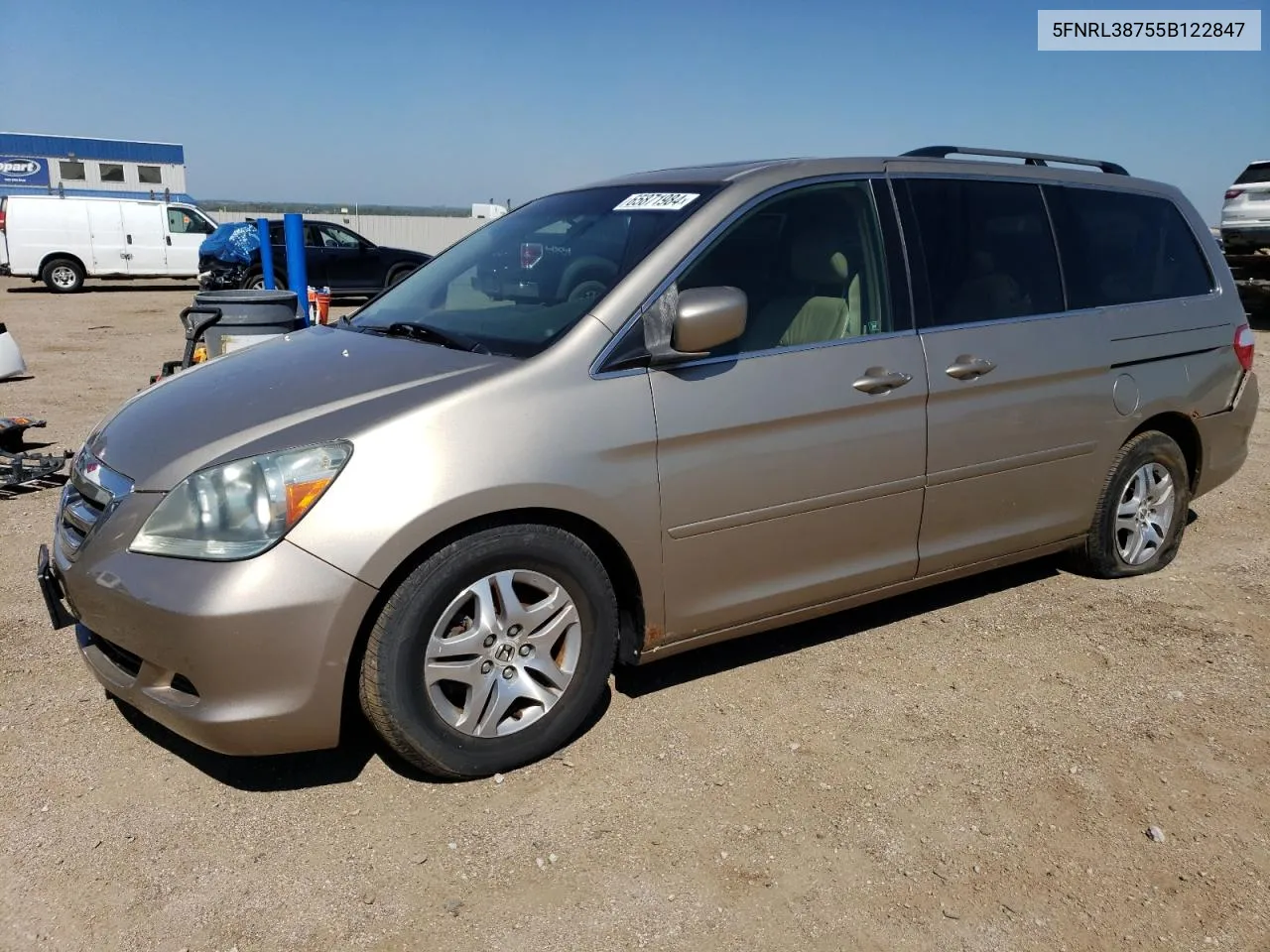 5FNRL38755B122847 2005 Honda Odyssey Exl