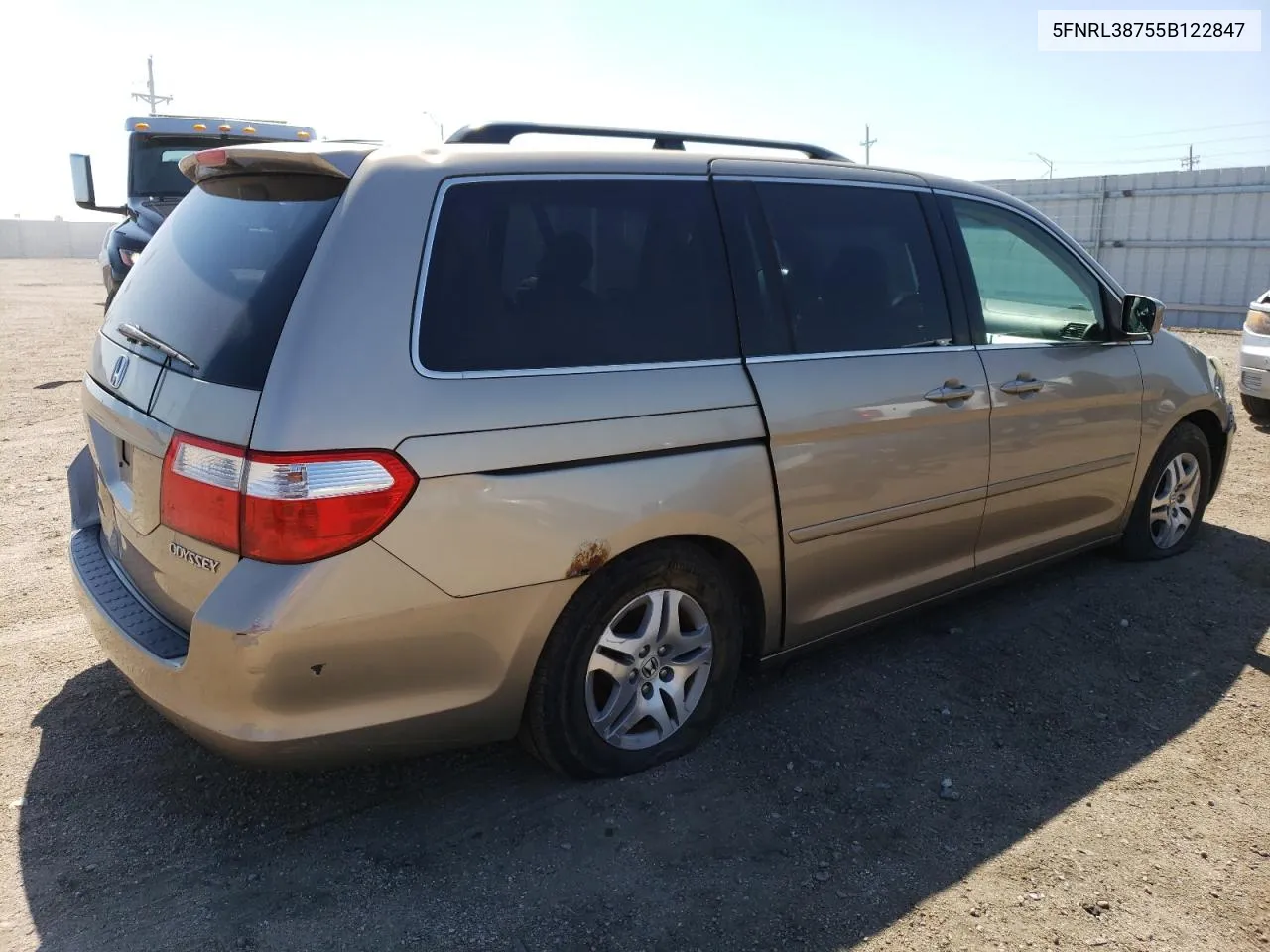 2005 Honda Odyssey Exl VIN: 5FNRL38755B122847 Lot: 65871984