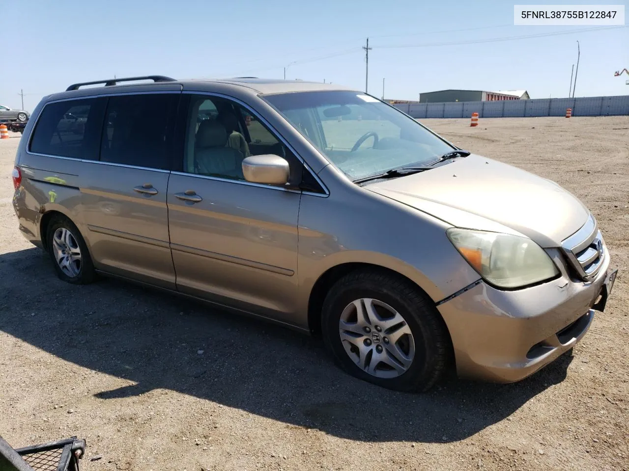 2005 Honda Odyssey Exl VIN: 5FNRL38755B122847 Lot: 65871984