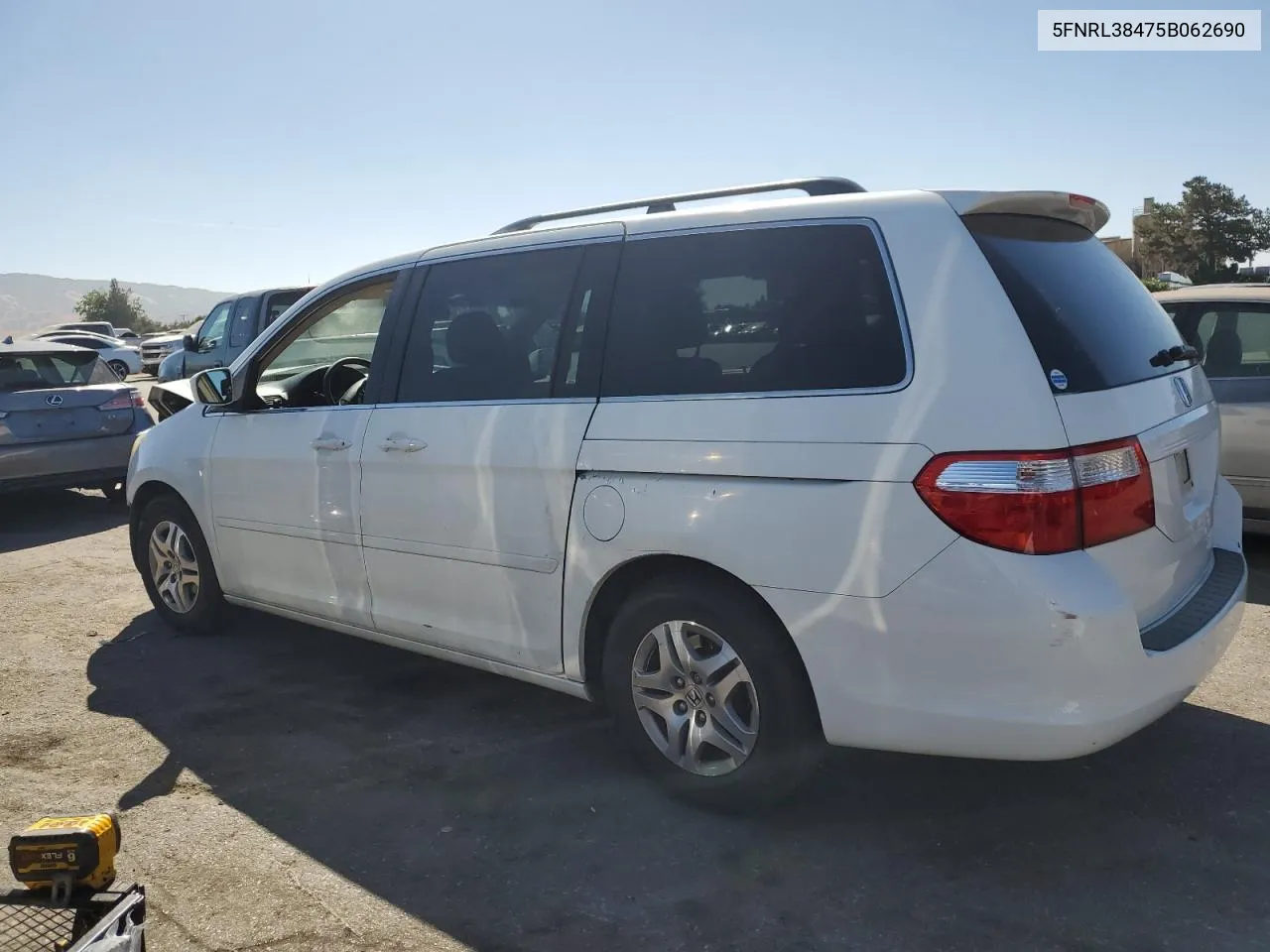 5FNRL38475B062690 2005 Honda Odyssey Ex