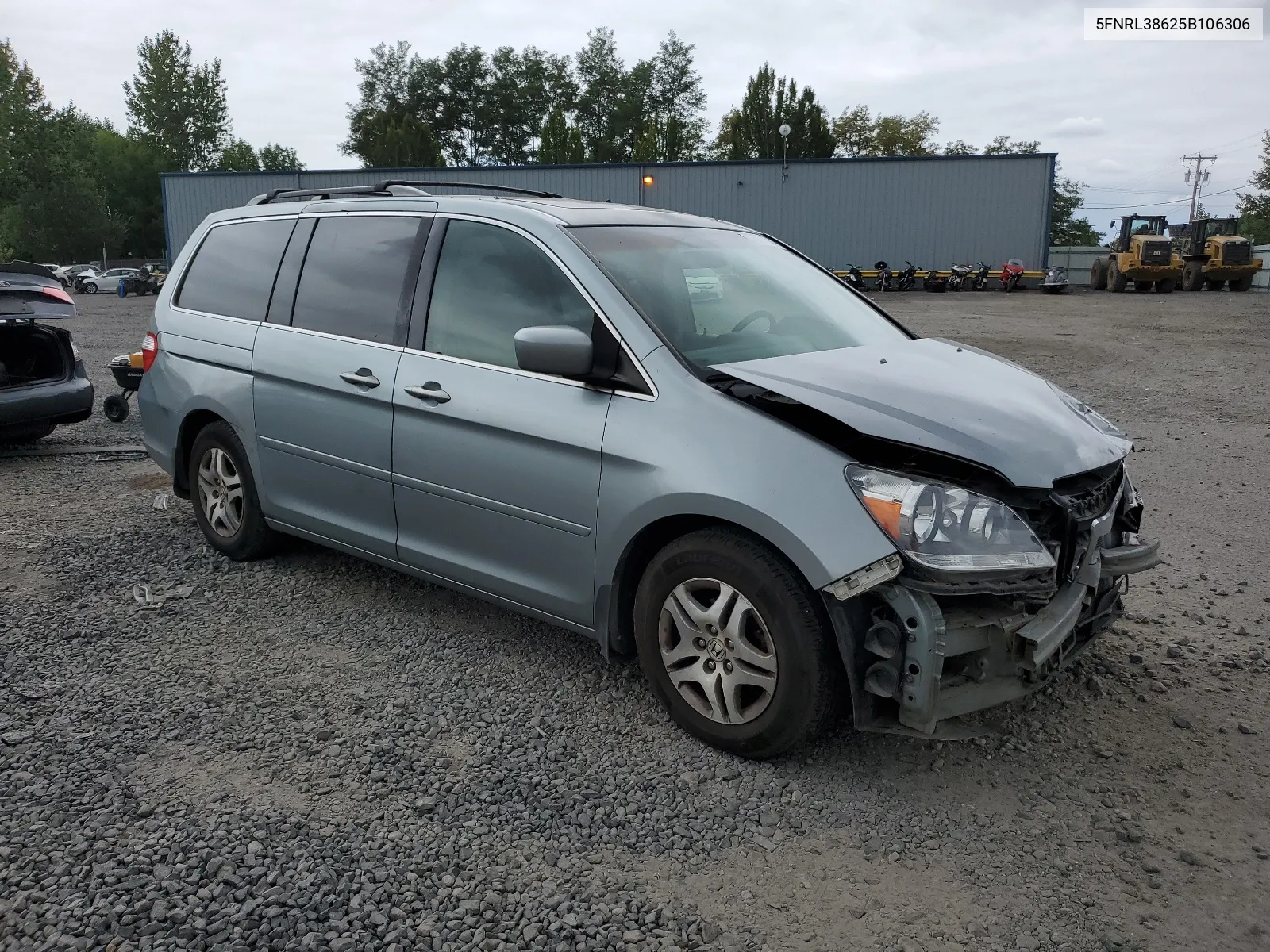 5FNRL38625B106306 2005 Honda Odyssey Exl